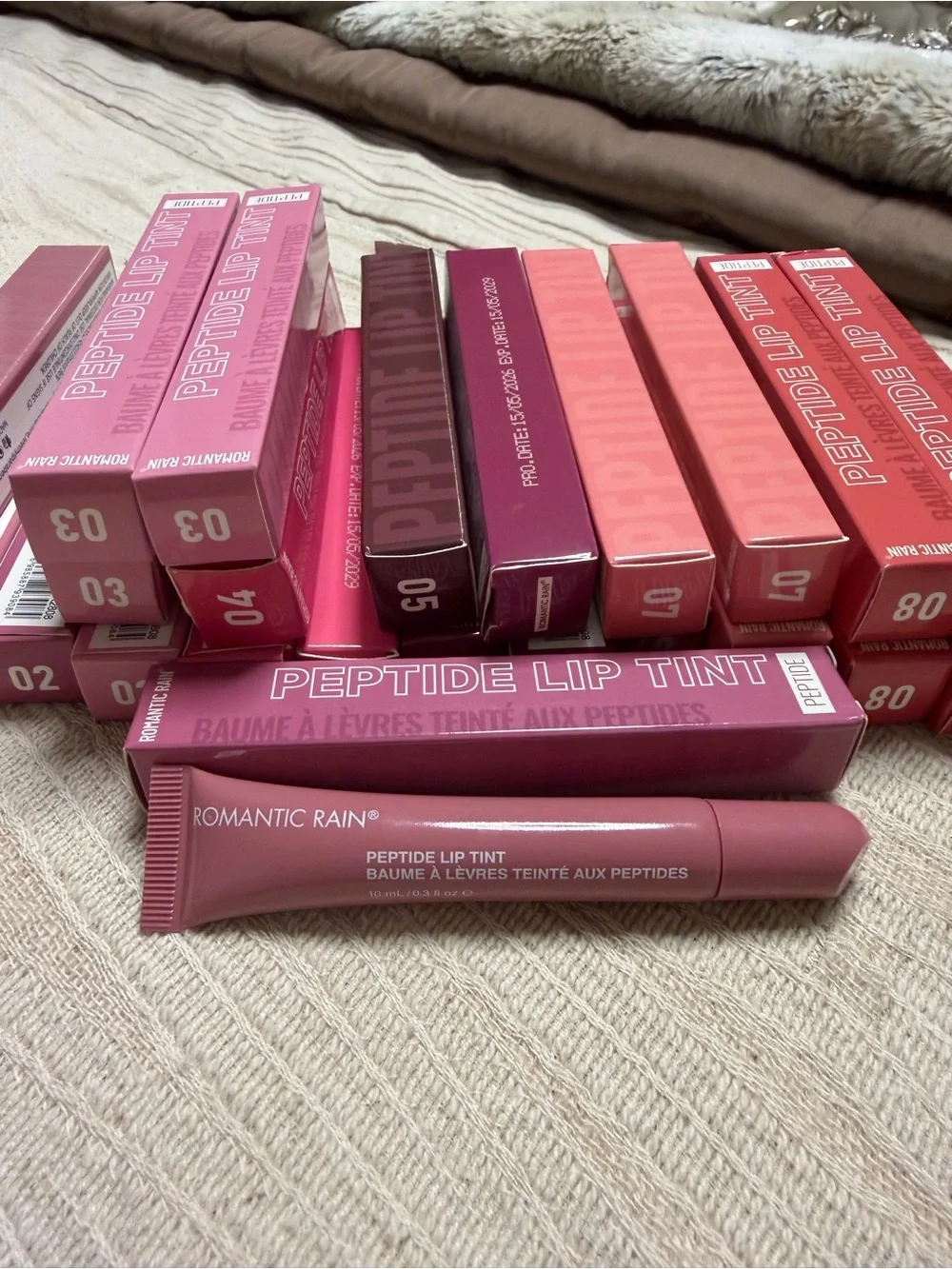 Peptide Lip Tint - Dusty Rose Pink Shade 2 by Romantic Rain - NIB